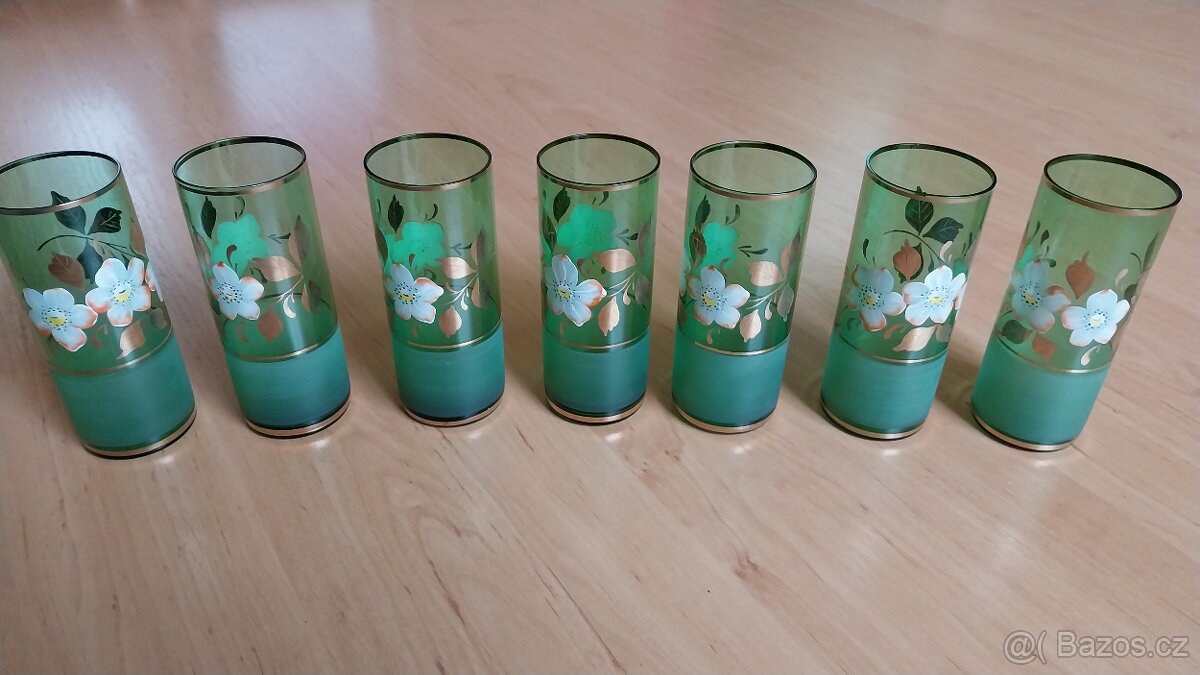 Souprava malovaného skla