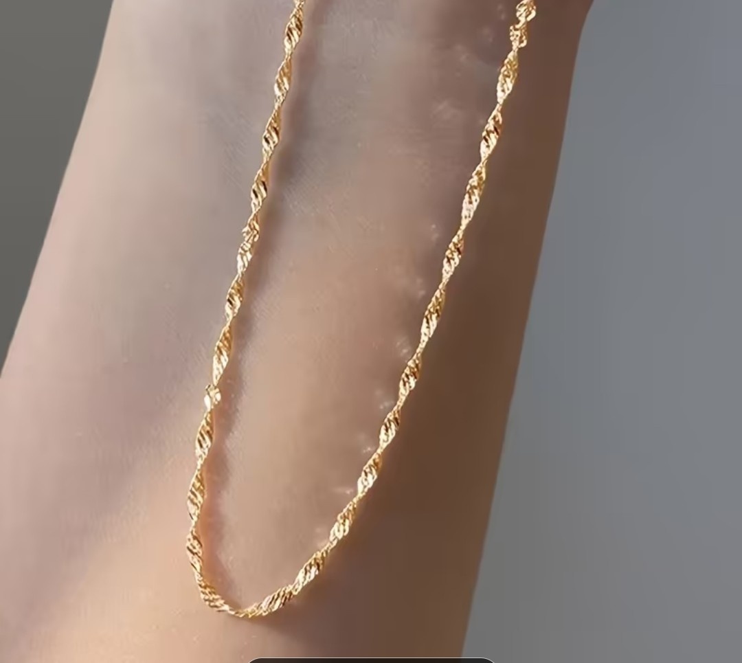 Nerezový řetízek zlatá varianta Skladem