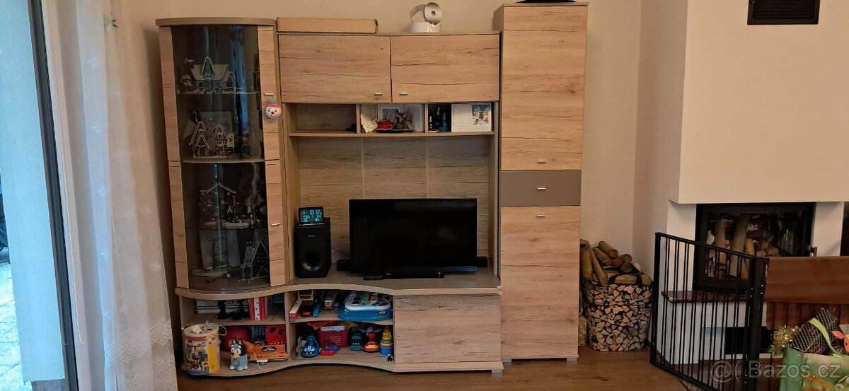 Obývací stěna, dub san remo