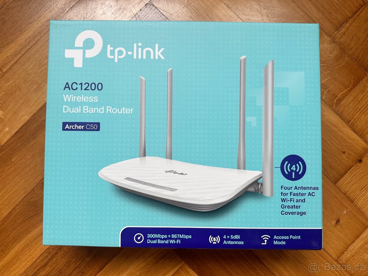 TP-Link Archer C50 AC1200 Dual Band bílý