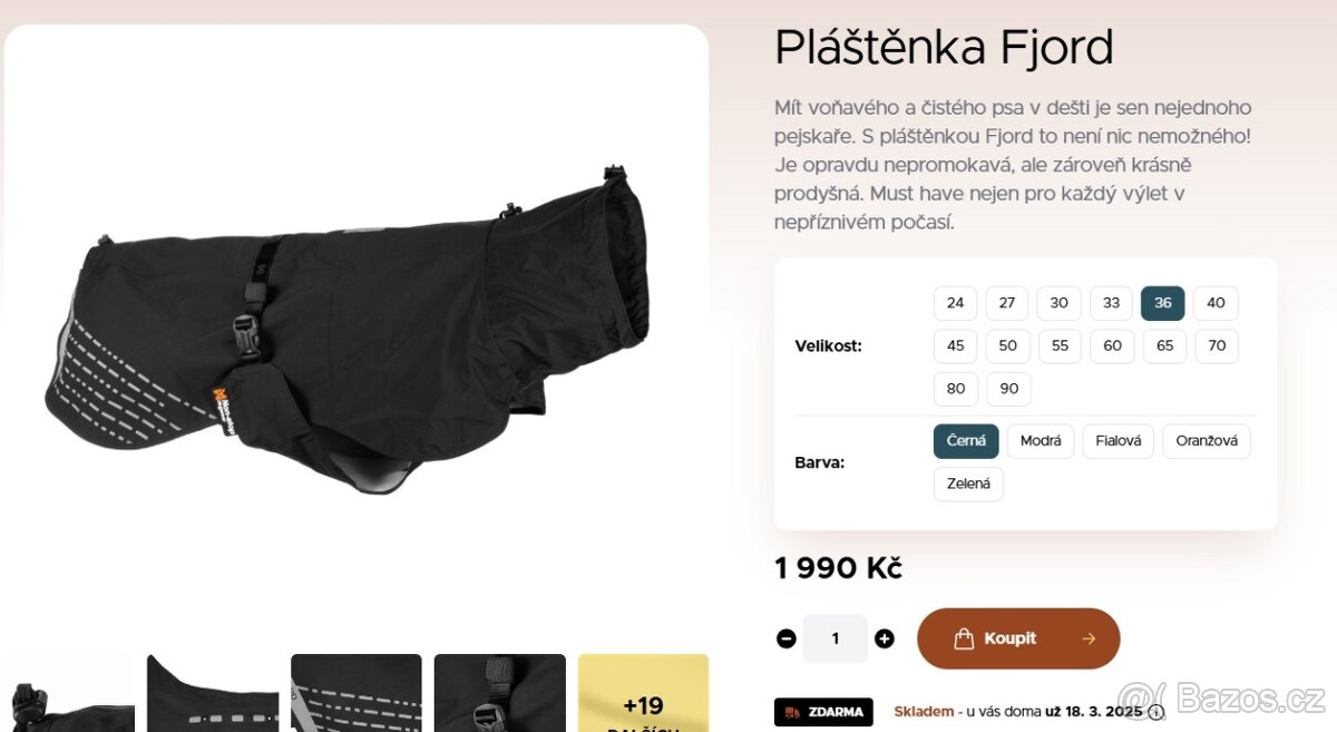 Non-stop pláštěnka Fjord 36