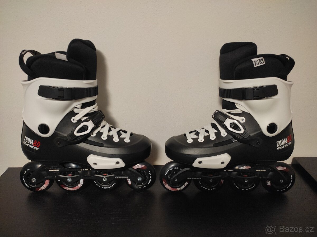 Kolečkové brusle Powerslide Zoom Pro Black 80 Trinity