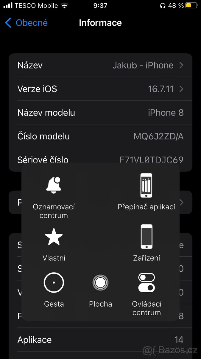 Prodám funkční ale poškozený iPhone 8 levně