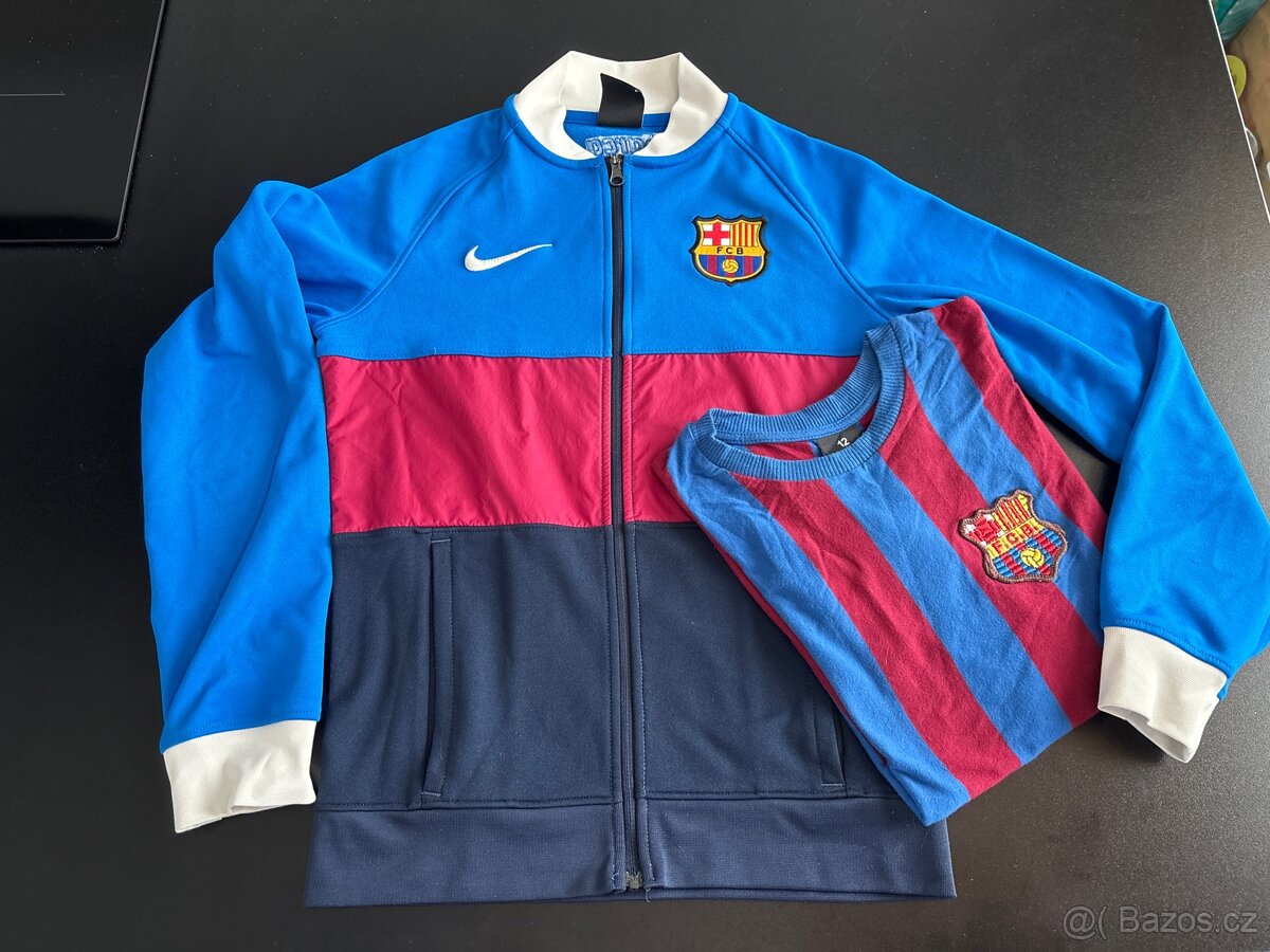 F. C, Barcelona - mikina a tricko, vel. 137-147