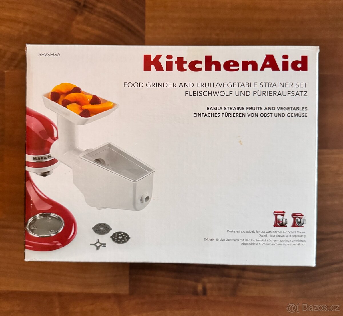 KitchenAid 5KSMFVSFGA, Lis na ovoce a zeleninu a masomlýnek