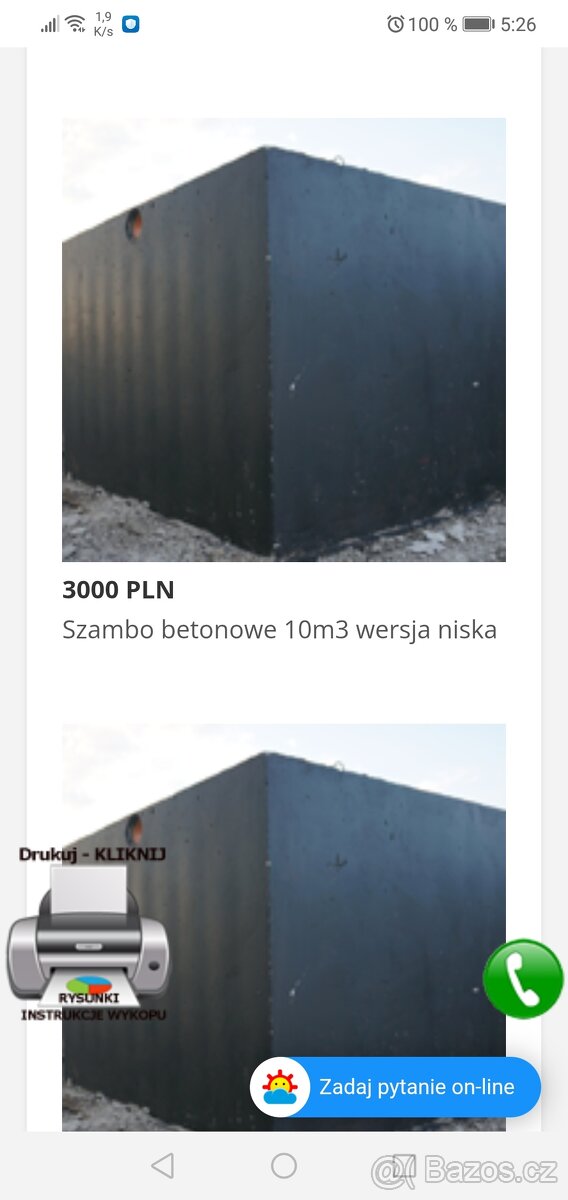 Betonova jimka, žumpa, seplik, sklep.