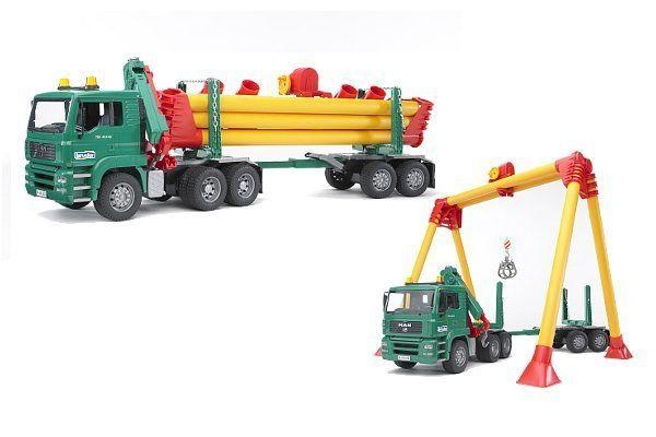 Bruder auto MAN s mostovým jeřábem