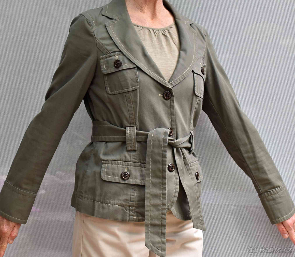 Saka dámská Esprit šedé a khaki