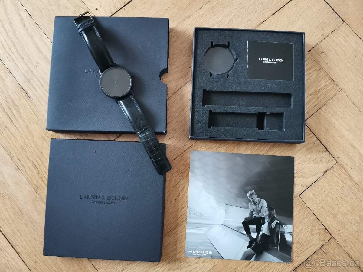 Sleva hodinky Larsen Eriksen Copenhagen černé