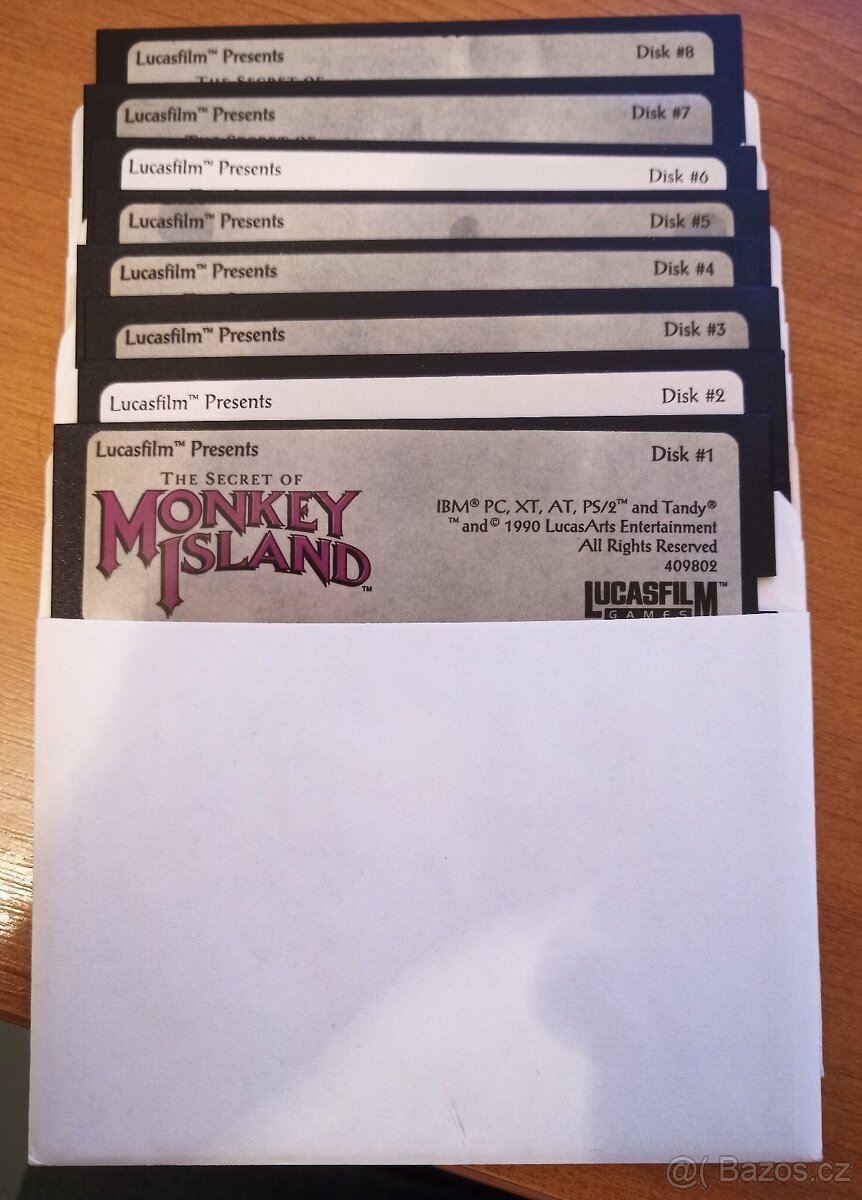The Secret of Monkey Island diskety