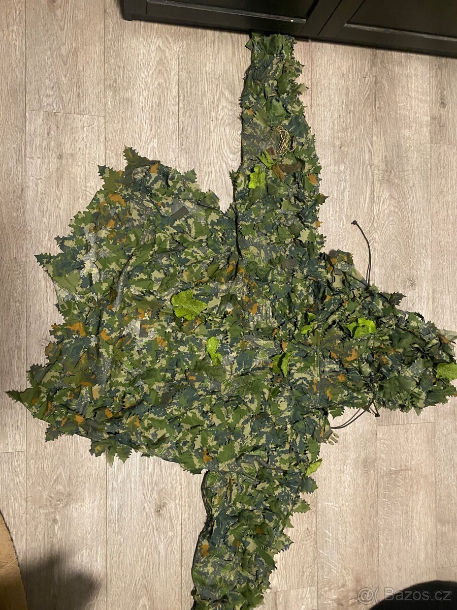 Maskovací plášť s kapucí - green, STALKER velikost XL