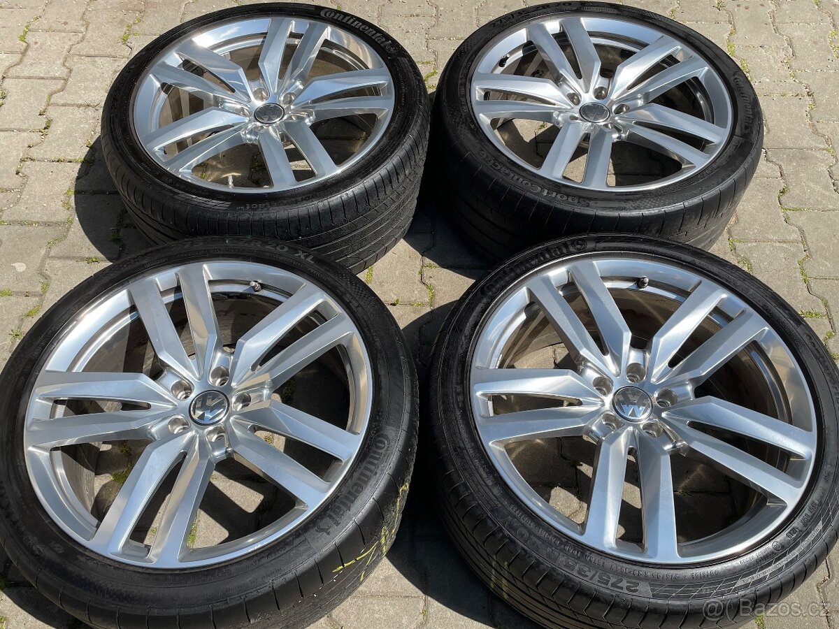 Alu kola 5x112 original Volkswagen 275/35 R20 Continental