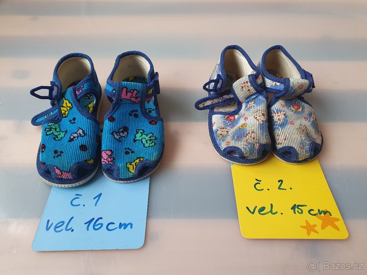Dětské boty, 40 párů, různé druhy, vel. 20 až 37