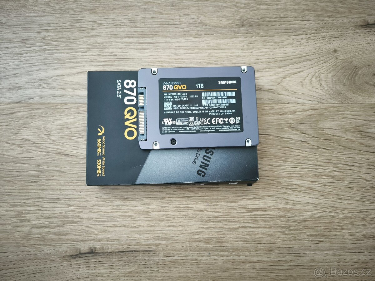 SSD Samsung 870 QVO 1TB 2.5", SATA III, QLC