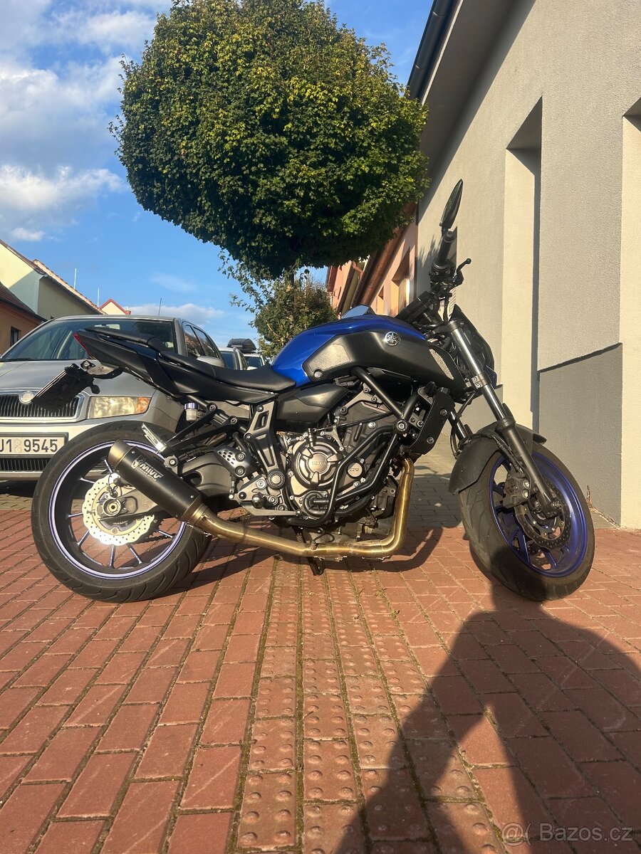 Yamaha MT 07 v TP 35kw jinak otevřená