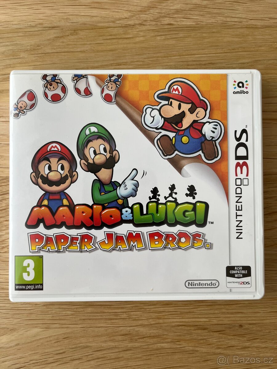 Mario luigi paper jam bros Nintendo 3Ds