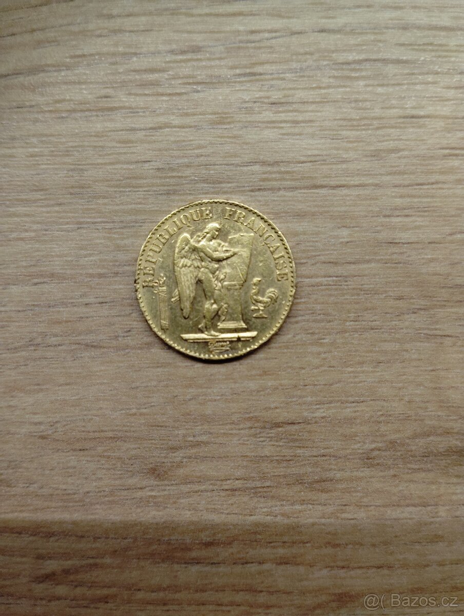 : Prodám zlatou minci+ stříbrné mince2x, medaile: