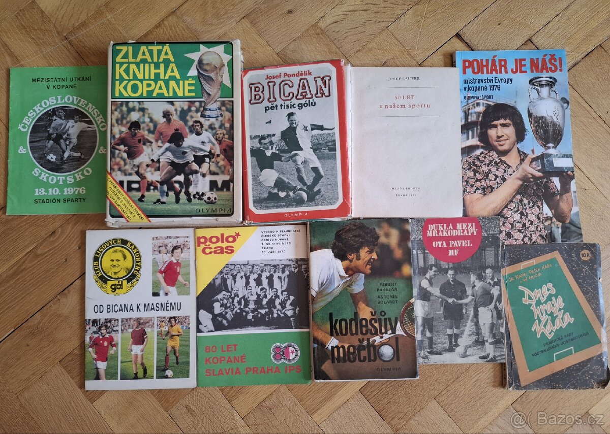 Sportovní knihy - fotbal, tenis