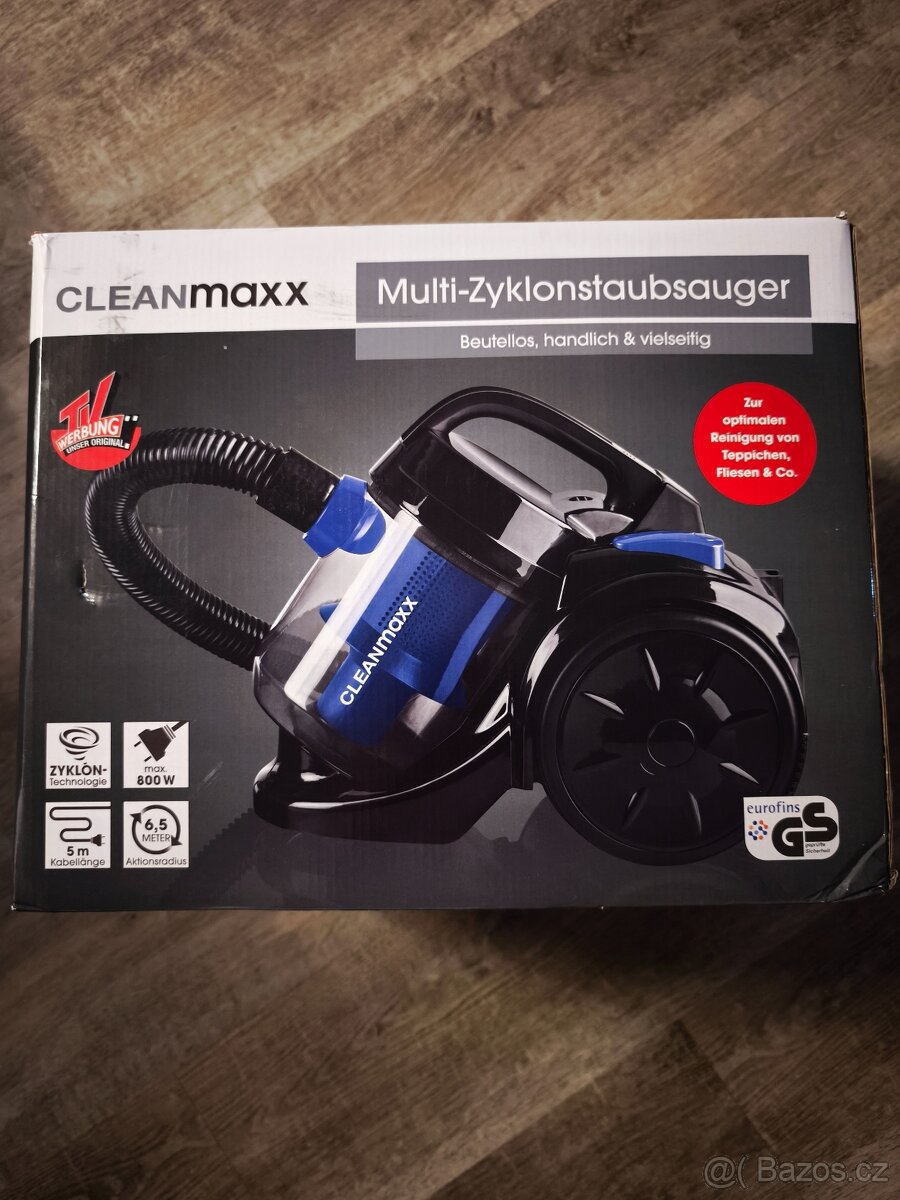 Bezsáčkový cyklonový vysavač CleanMaxx