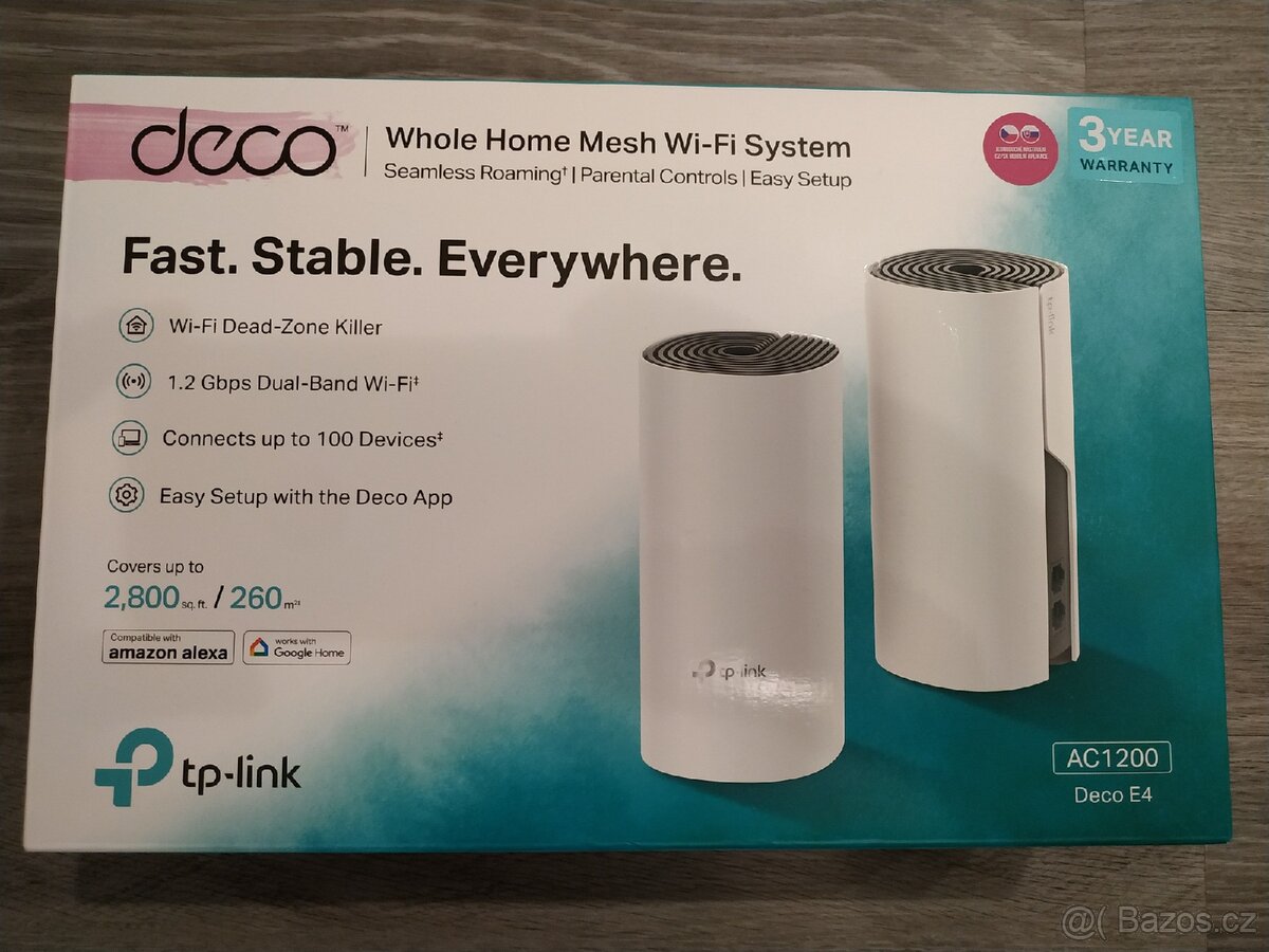 Mesh WiFi systém TP-Link Deco E4 (2-pack)