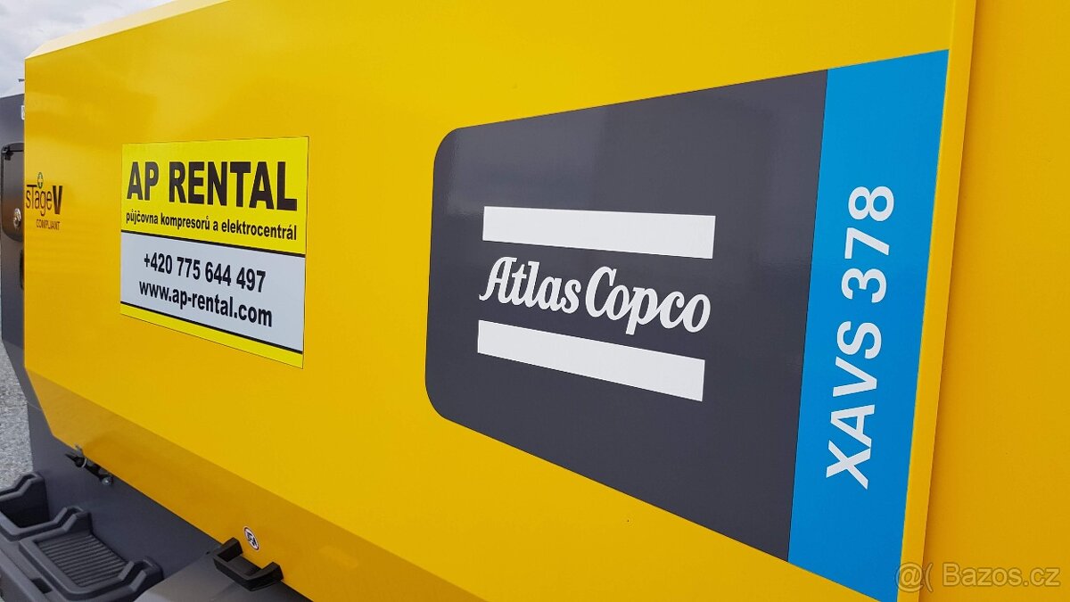 NOVÝ KOMPRESOR ATLAS COPCO XAVS 378 CD