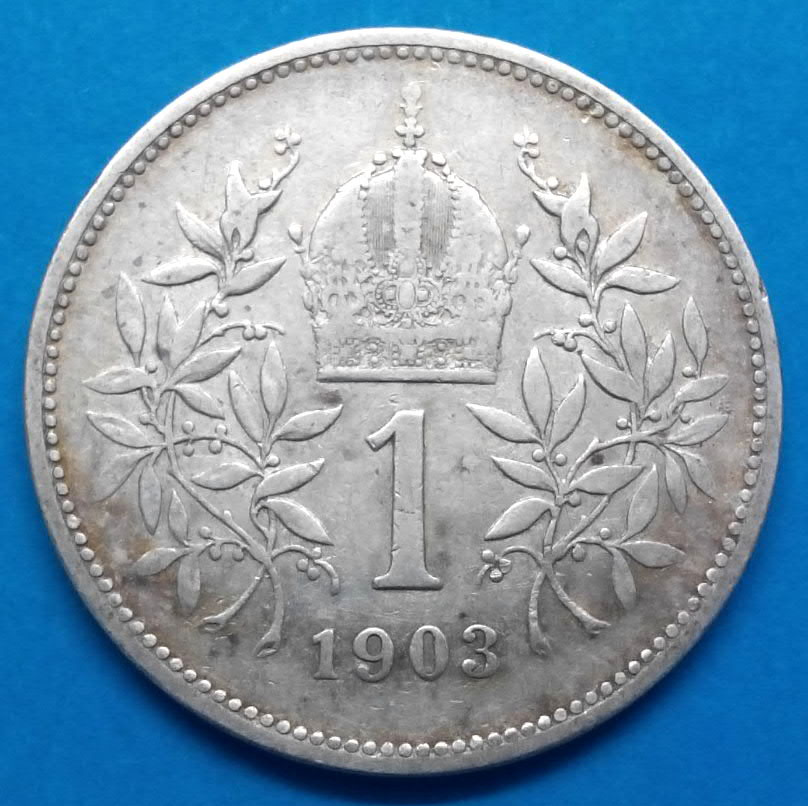 Stříbrná mince r. 1903 František Josef I.