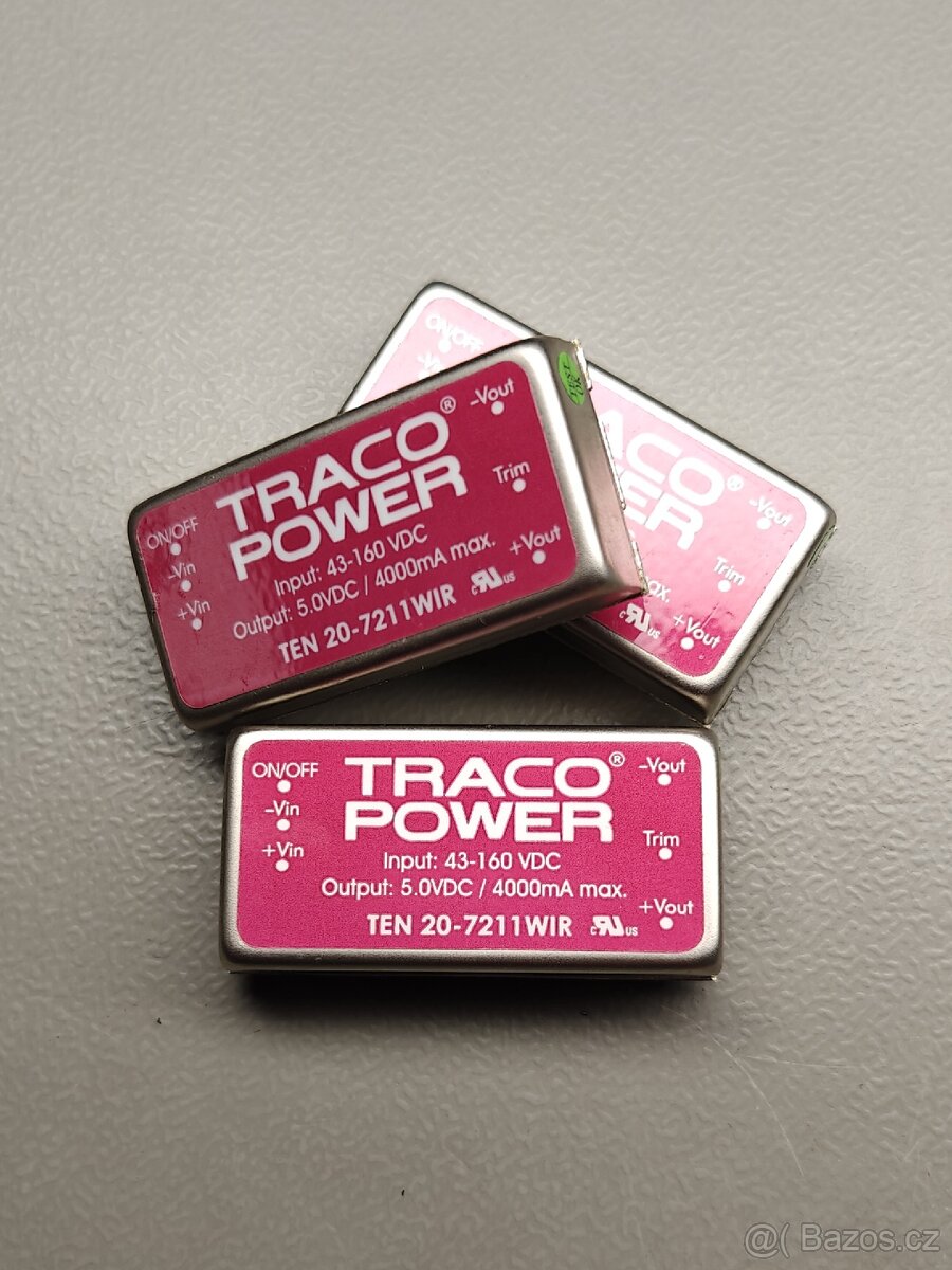 Měnič napětí TRACO Power 5V, 4A.