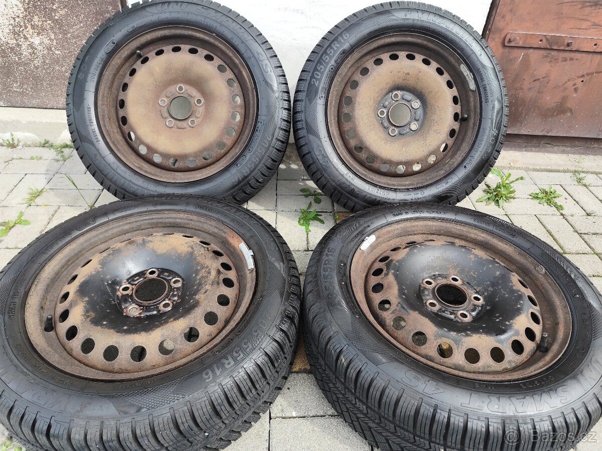205/55 r16 ZÁNOVNÍ CELOROČKY + PLECHY