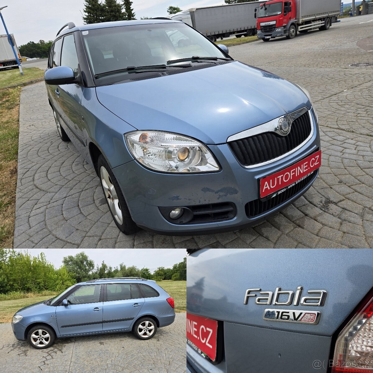 ŠKODA FABIA II ELEGANCE 1,6 16v ALU KOLA, AUTOKLIMA, PARKASI