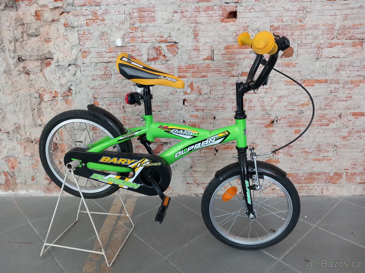 Dětské kolo OLPRAN 14" zelená