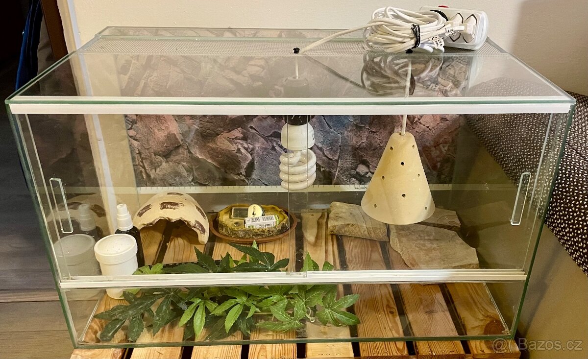 Terárium verze hobby - 60x35x35 - Bez poškození + výbava