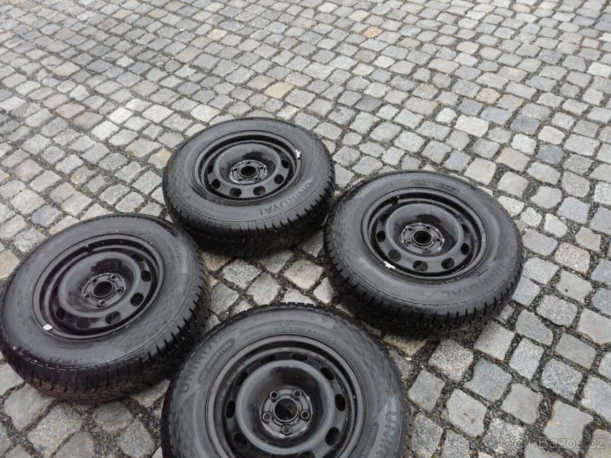 ZIMNÍ PNEU + DISKY 175/80R14 VW ŠKODA 14"
