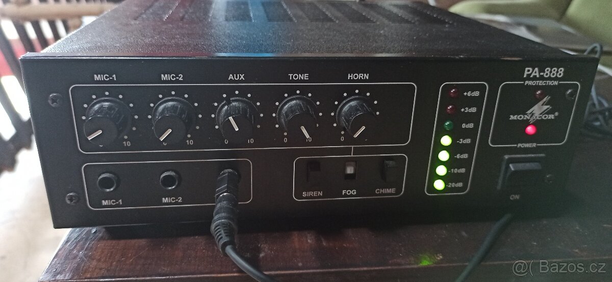 Monacor PA 888 Zesilovač – Dobrý stav