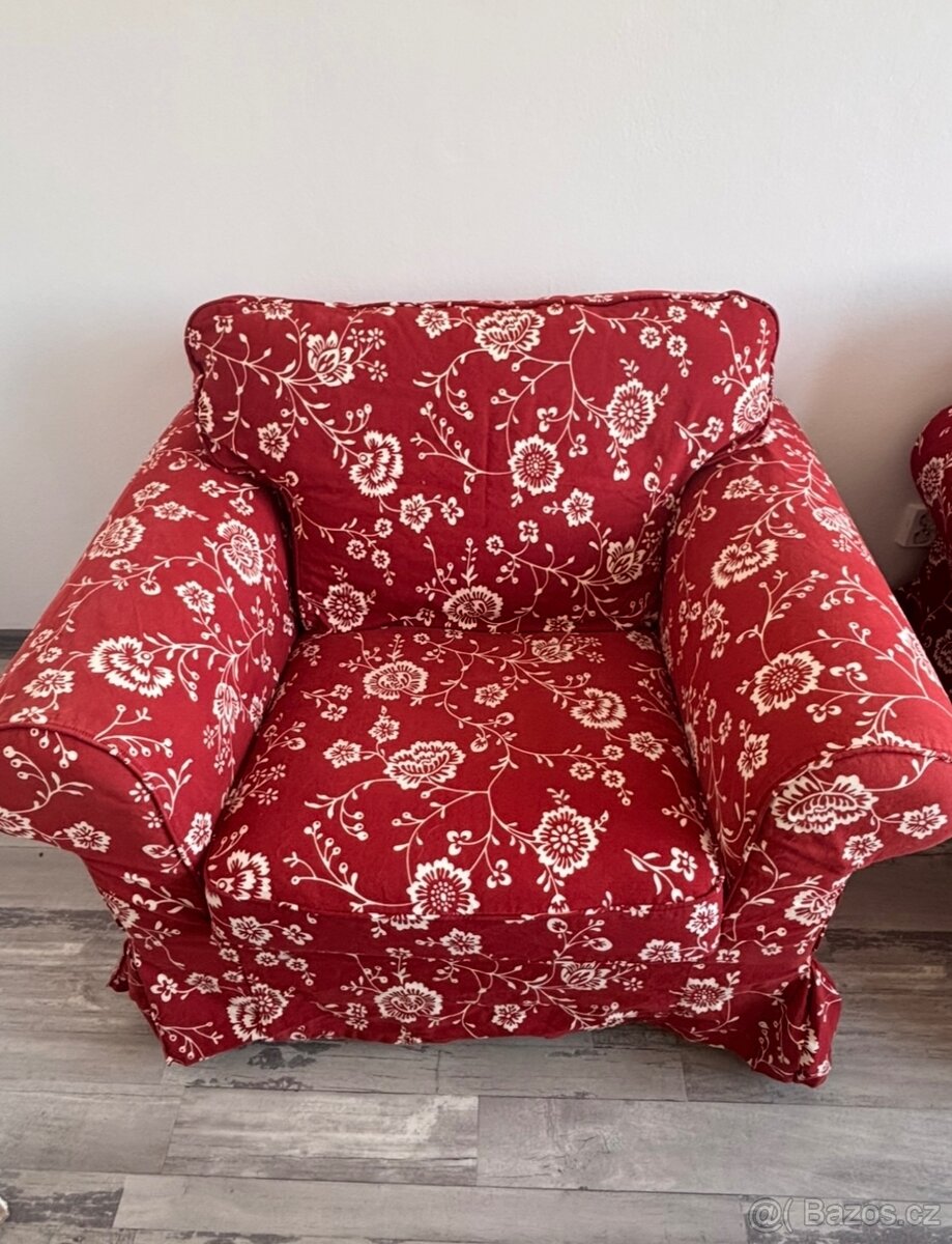 Dvoumístná sedačka Ikea Ektorp + křeslo Ikea Ektorp