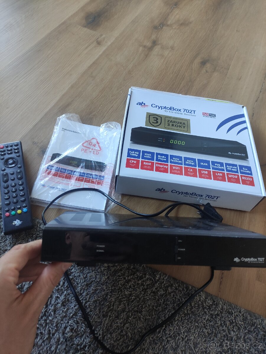 TV Přijímač DVB-T2/V - Cryptobox 702T HD