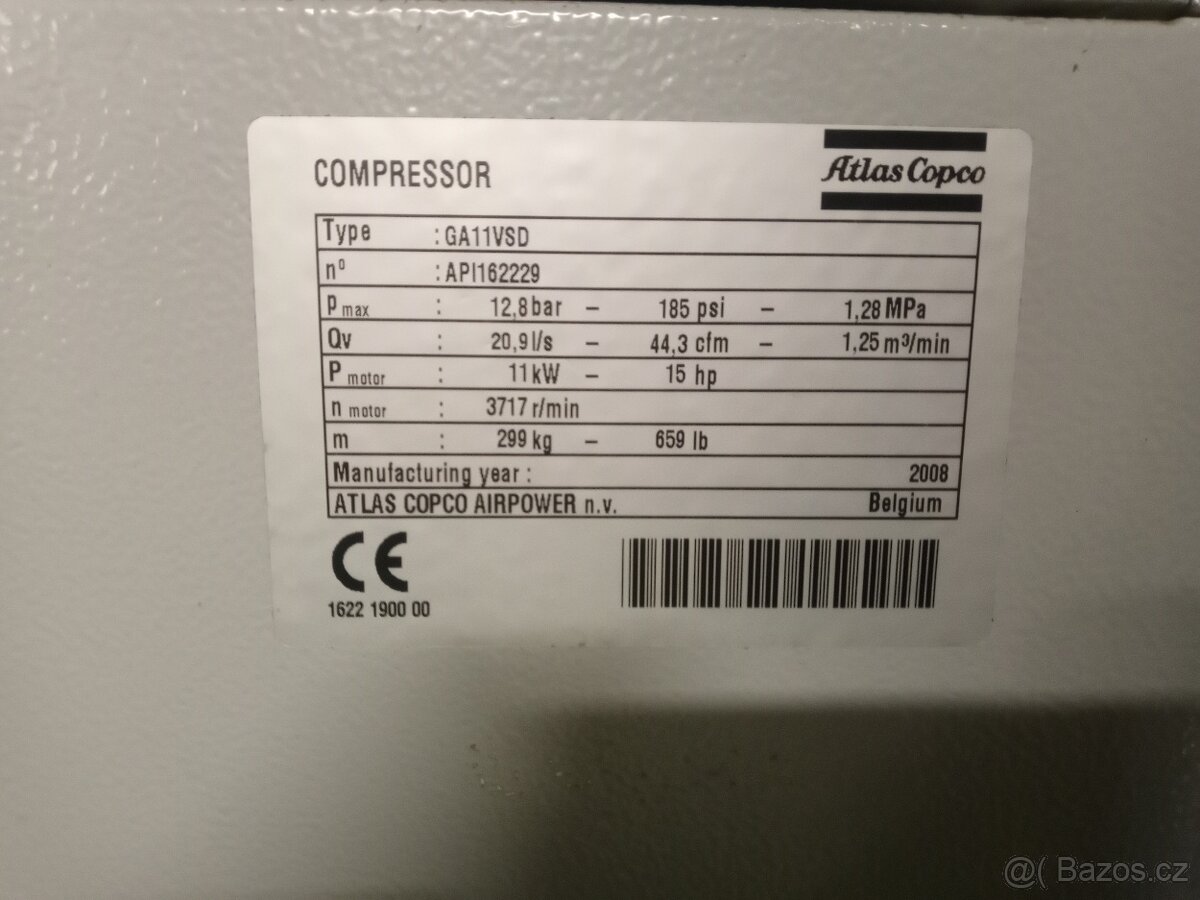 Atlas Copco, šroubový kompresor