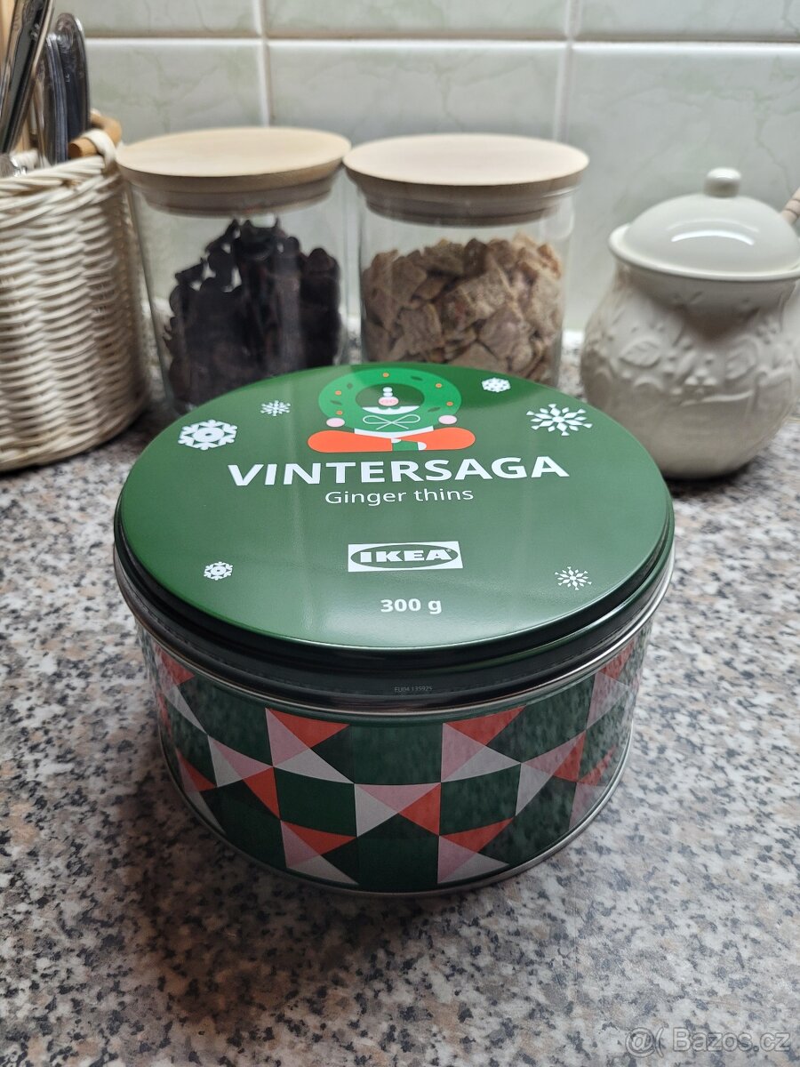 Nová vánoční dóza s perníčky VINTERSAGA zn. IKEA
