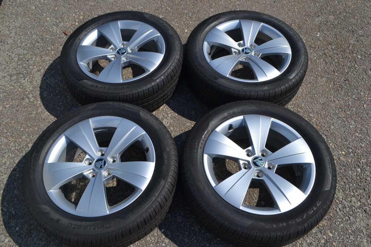 Š.Superb III, VW Passat B8- NOVÝ letní Alu komplet 215/55R17