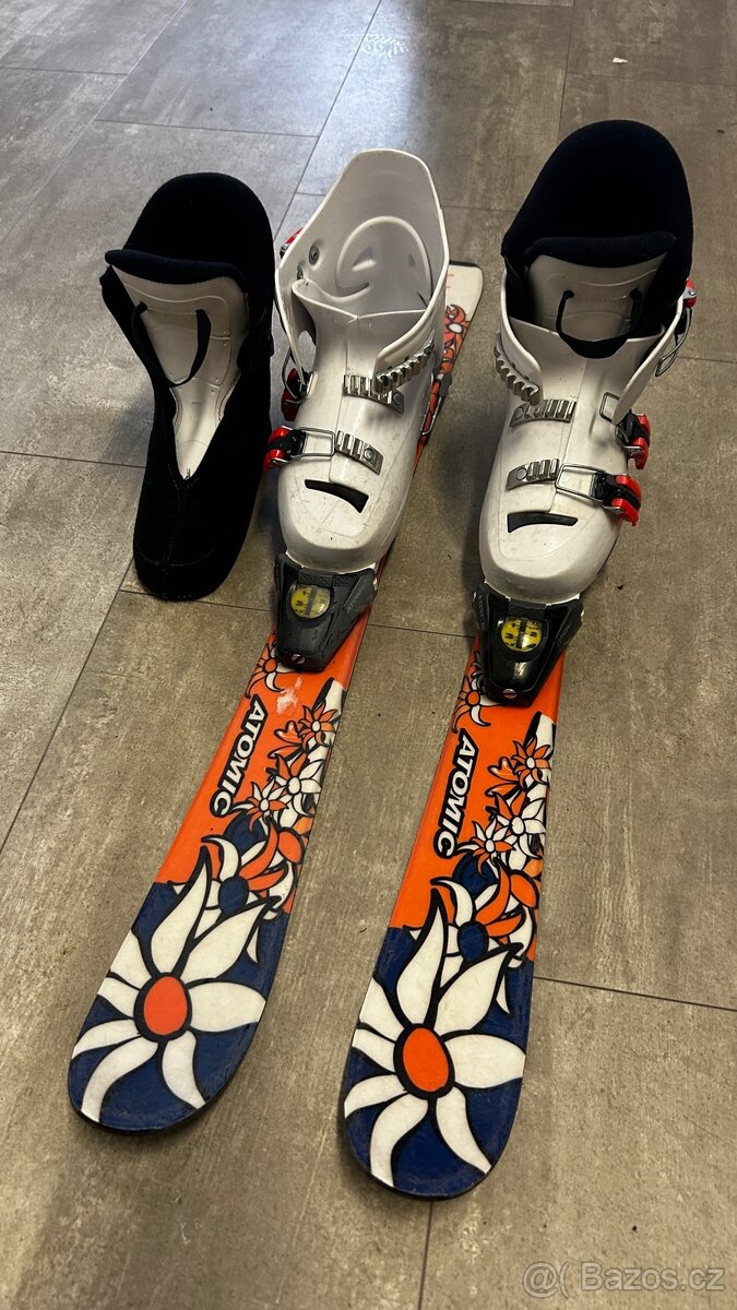 Lyže dětské 90 cm Atomic lyžáky Rossignol