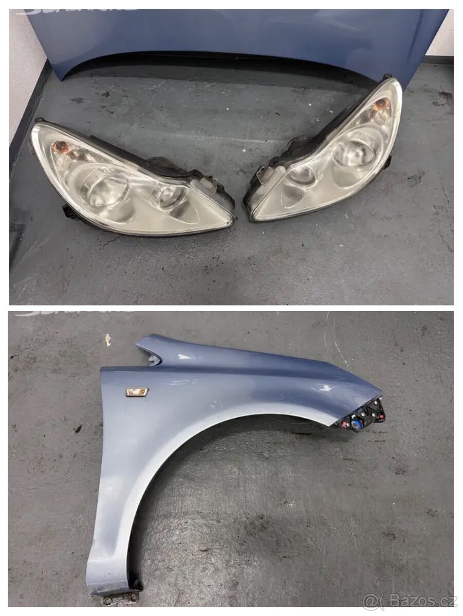 Opel Corsa D blatník, světlomety, chladicová stěna