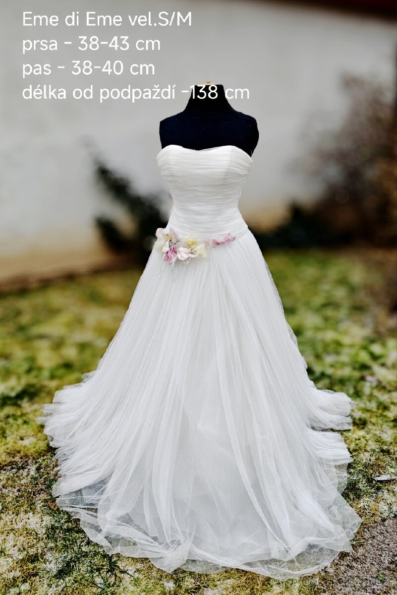 Svatební šaty vel.S / m