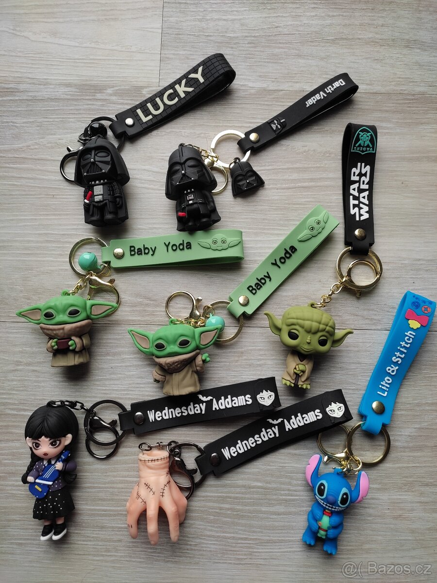 3D klíčenky velký výběr