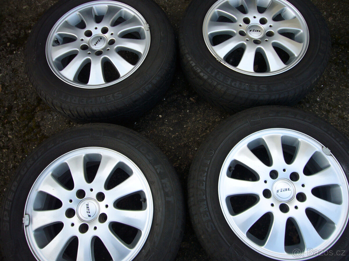 LETNÍ ALU KOLA MERCEDES 15" 5x112 6" et-44,stř.-66,6