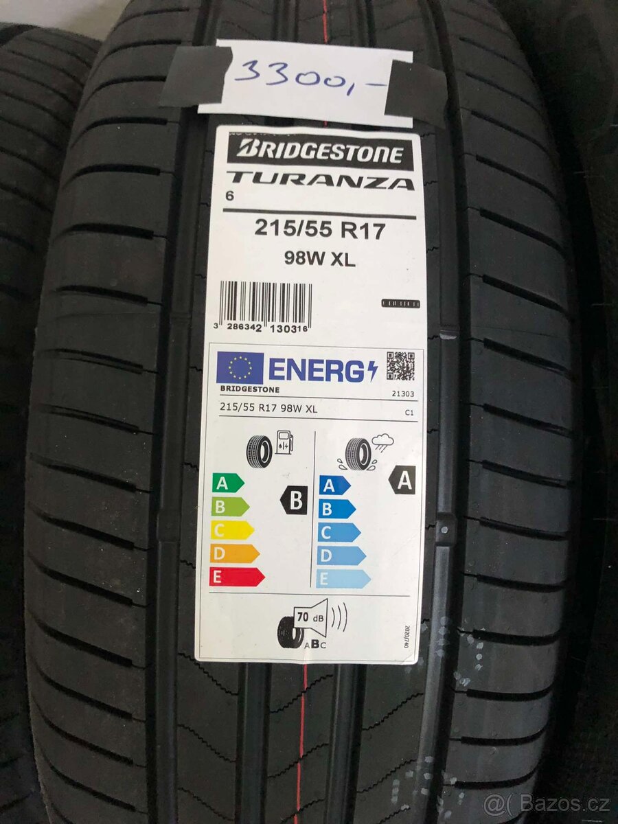 Nové letní pneu 215/55 R17