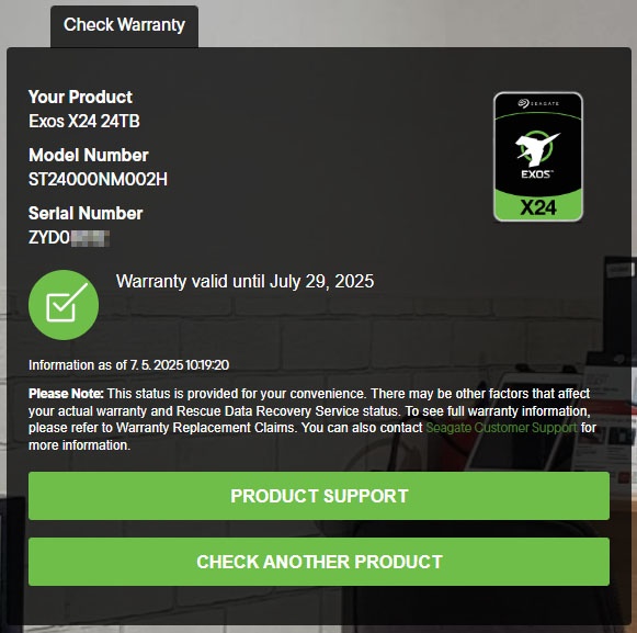 ✅ nový Seagate Exos X24 24TB SATA v záruce
