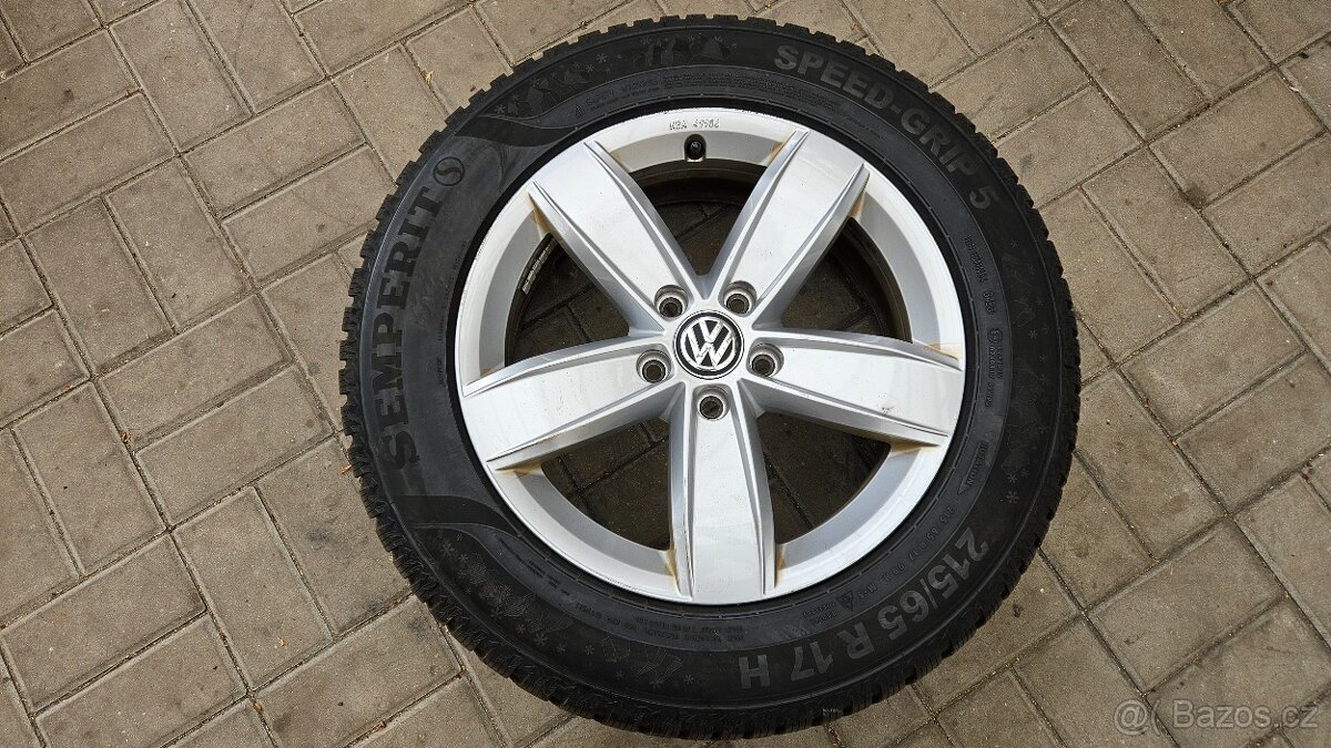 Zánovní Zimní Sada Alu 5x112 215/65 R17 VW Tiguan