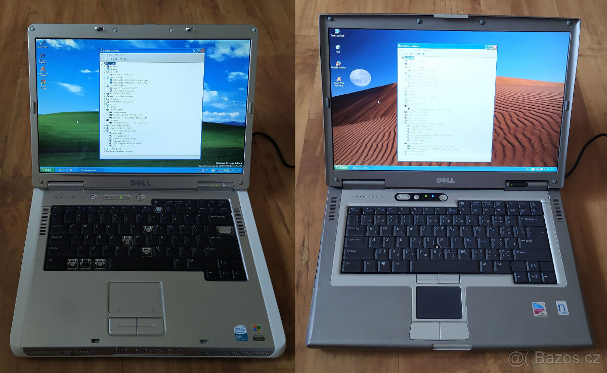 Retro notebooky DELL INSIRON a DELL LATITUDE