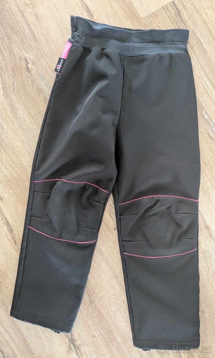 Softshellové kalhoty kukadloo 116/122 zateplené