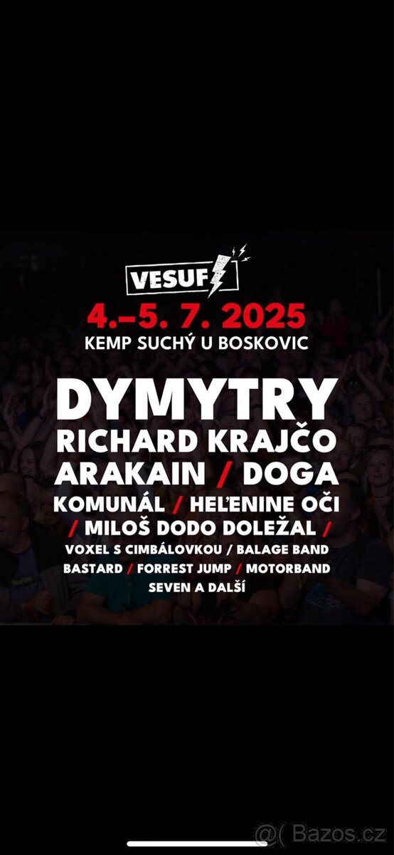 Vesuf - dvoudenní vstupenka 2x