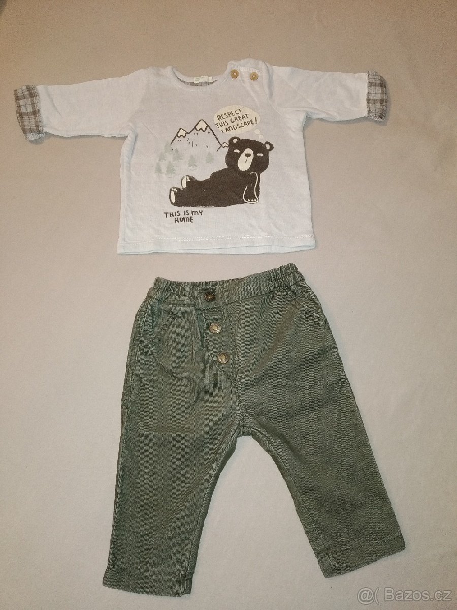 Kalhoty a mikinka Benetton vel. 62